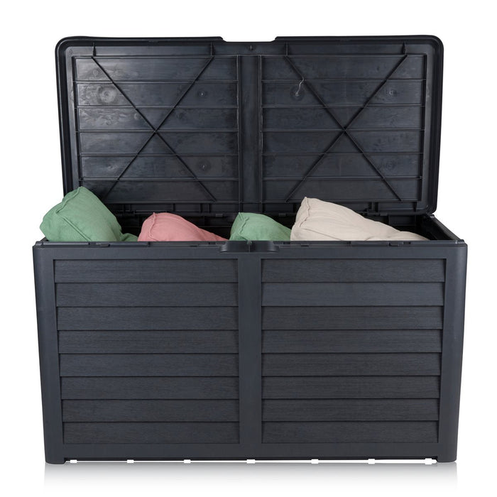 No Brand - Kussenbox – 420 Liter – Antraciet – Ruim & Weerbestendig - Bivakshop