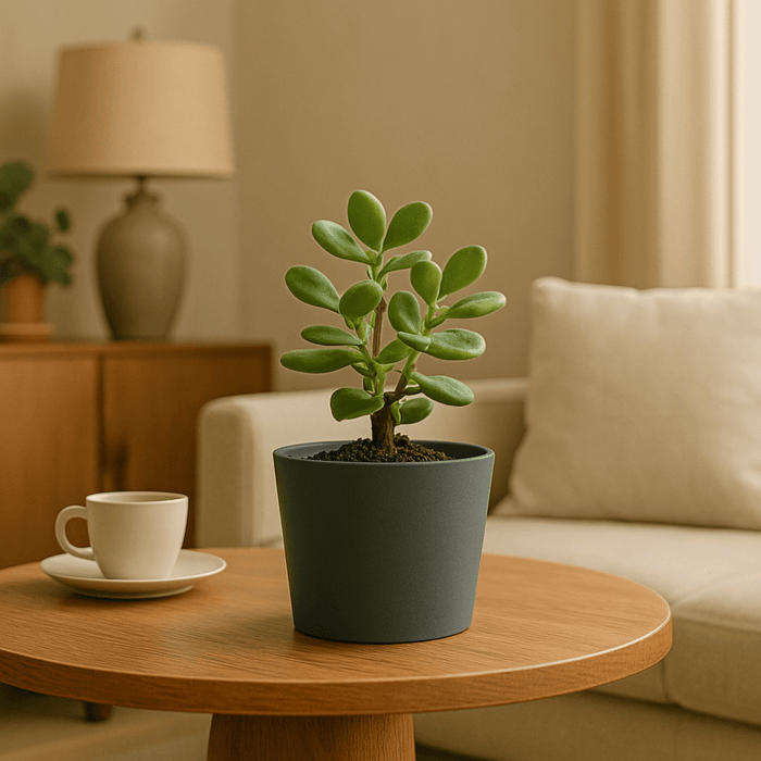 No Brand - Sierlijke Bloempot Grijs – Ø20 x 18 cm – Duurzaam & Weerbestendig – Binnen en Buiten - Bivakshop