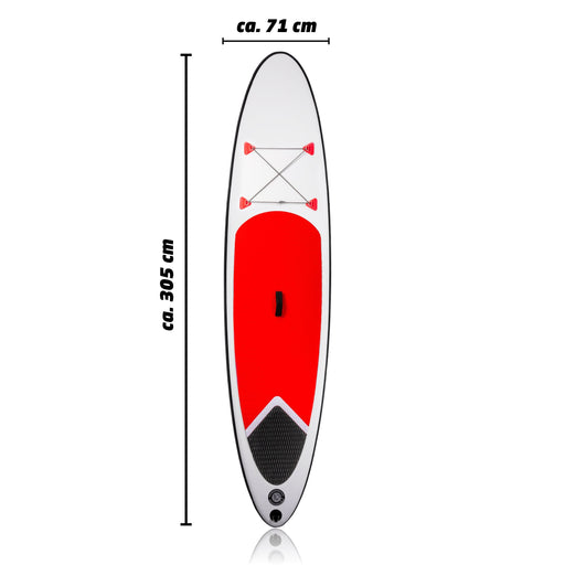 No Brand - SUP Board Set – 6 - delig – Opblaasbaar & Compleet – Inclusief Pomp, Peddel en Rugtas - Bivakshop