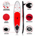 No Brand - SUP Board Set – 6 - delig – Opblaasbaar & Compleet – Inclusief Pomp, Peddel en Rugtas - Bivakshop