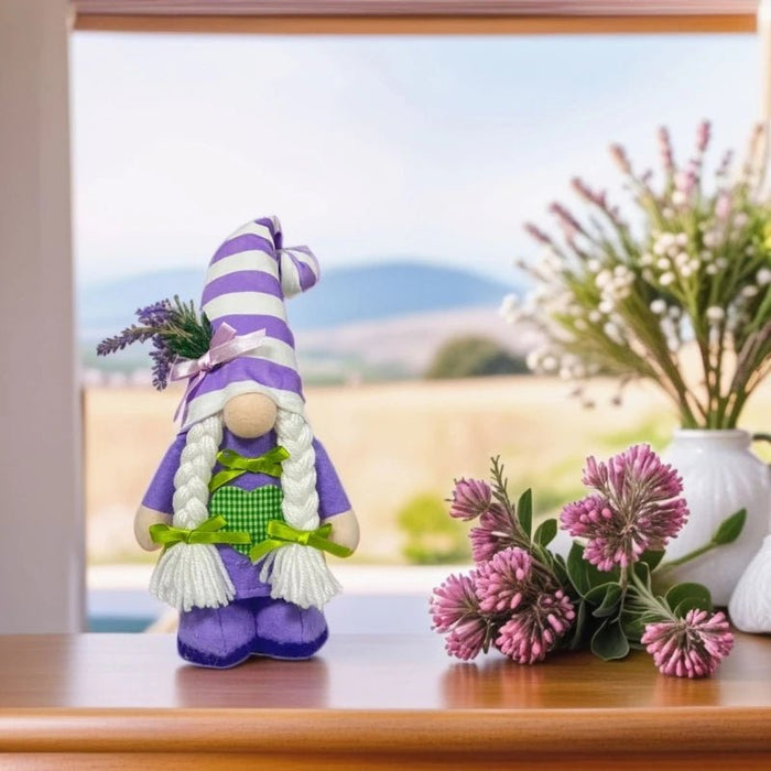 Nordic Lavendel Gnome – Scandinavische Kabouter – Stijlvolle Lente & Interieur Decoratie - Bivakshop