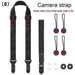 Nylon camerariem – Verstelbare schouder - en nekband met snelle ontgrendeling voor SLR & DSLR camera - Bivakshop