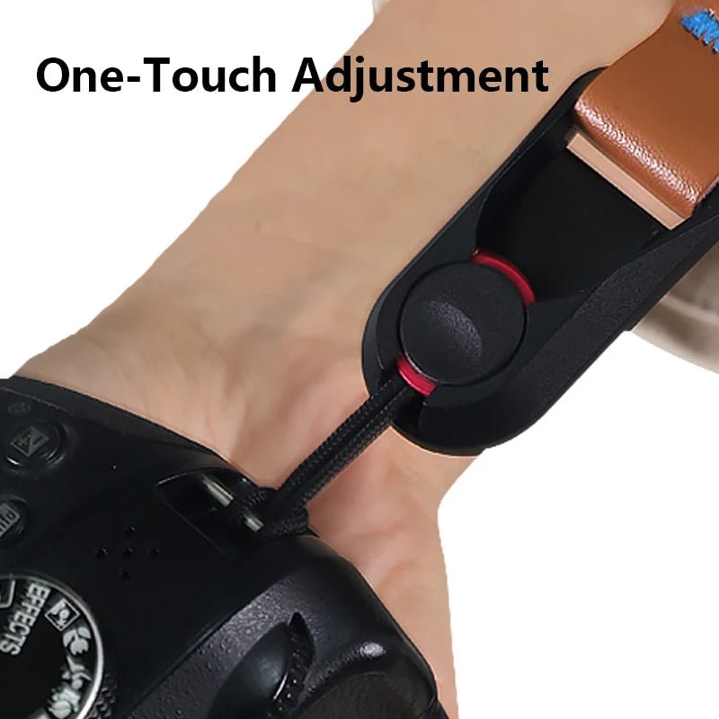 Nylon camerariem – Verstelbare schouder - en nekband met snelle ontgrendeling voor SLR & DSLR camera - Bivakshop