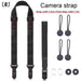 Nylon camerariem – Verstelbare schouder - en nekband met snelle ontgrendeling voor SLR & DSLR camera - Bivakshop