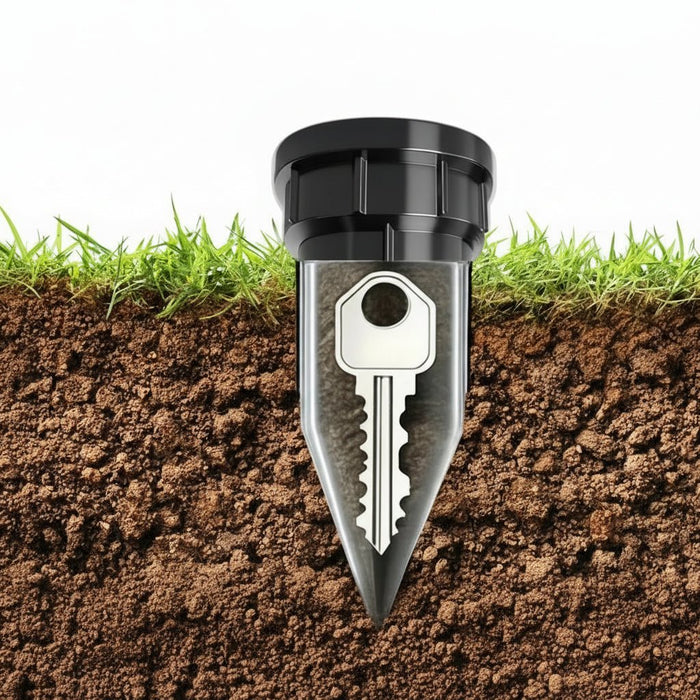 Ondergrondse Sleutelverstopper – Grondpin Sleutelkluis – Waterdicht & Discreet - Bivakshop
