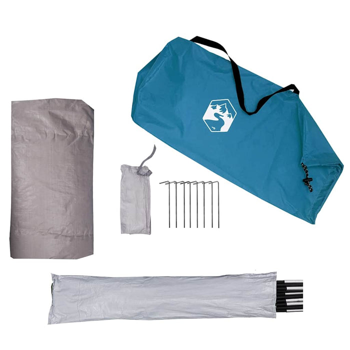 Opbergtent – Waterdichte tent – Grijs en oranje – Ruime opslag - Bivakshop