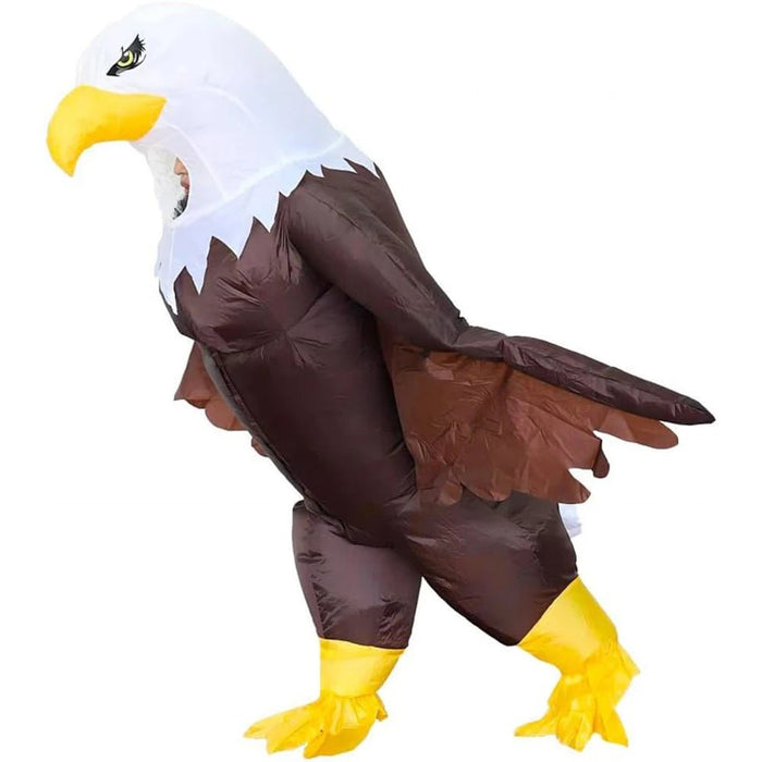 Opblaasbaar Adelaar Kostuum voor Volwassenen – Stoer Bald Eagle Carnavalspak - Bivakshop
