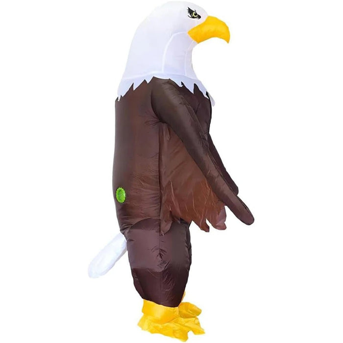 Opblaasbaar Adelaar Kostuum voor Volwassenen – Stoer Bald Eagle Carnavalspak - Bivakshop