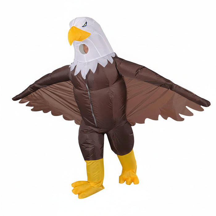 Opblaasbaar Adelaar Kostuum voor Volwassenen – Stoer Bald Eagle Carnavalspak - Bivakshop