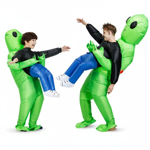 Opblaasbaar Alien Kostuum voor Volwassenen & Kinderen – Uniek Carnavalspak – Grappig Monster Cosplay - Bivakshop