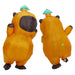 Opblaasbaar Capybara Kostuum voor Volwassenen – Cartoon Cosplay Pak – Carnaval & Feest Outfit - Bivakshop