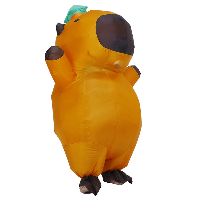 Opblaasbaar Capybara Kostuum voor Volwassenen – Cartoon Cosplay Pak – Carnaval & Feest Outfit - Bivakshop