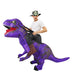 Opblaasbaar T - Rex Mascotte Kostuum voor Volwassenen – Anime Dino Carnavalspak – Grappig Full Body Pak - Bivakshop