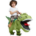 Opblaasbaar T - Rex Riding Kostuum voor Volwassenen & Kinderen – Uniek Dino Carnavalspak - Bivakshop