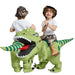 Opblaasbaar T - Rex Riding Kostuum voor Volwassenen & Kinderen – Uniek Dino Carnavalspak - Bivakshop