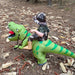 Opblaasbaar T - Rex Riding Kostuum voor Volwassenen & Kinderen – Uniek Dino Carnavalspak - Bivakshop
