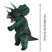 Opblaasbaar Triceratops Kostuum voor Volwassenen – Hilarisch Dinosaurus Carnavalspak - Bivakshop