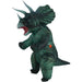 Opblaasbaar Triceratops Kostuum voor Volwassenen – Hilarisch Dinosaurus Carnavalspak - Bivakshop