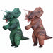 Opblaasbaar Triceratops Kostuum voor Volwassenen – Hilarisch Dinosaurus Carnavalspak - Bivakshop