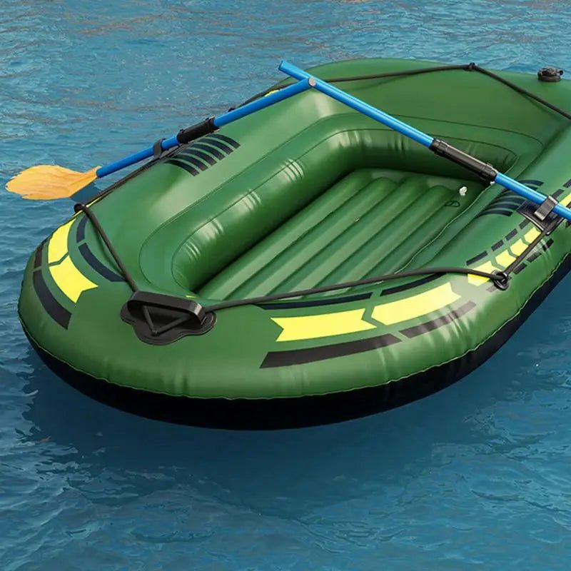 Opblaasbare boot-kajak - draagbare boot voor volwassenen - lichtgewicht vissen op meer met peddels en pomp - Bivakshop