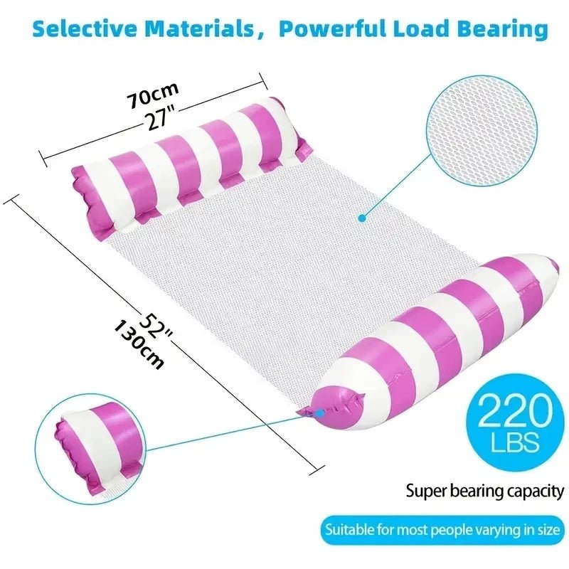 Opblaasbare zwembad hangmat - 4 - in - 1 multifunctioneel - Ideaal voor volwassenen - Bivakshop