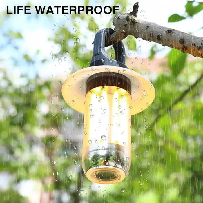 Oplaadbare LED campinglamp – Superheldere draagbare lamp met 5 lichtstanden en haakdesign - Bivakshop