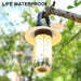Oplaadbare LED campinglamp – Superheldere draagbare lamp met 5 lichtstanden en haakdesign - Bivakshop