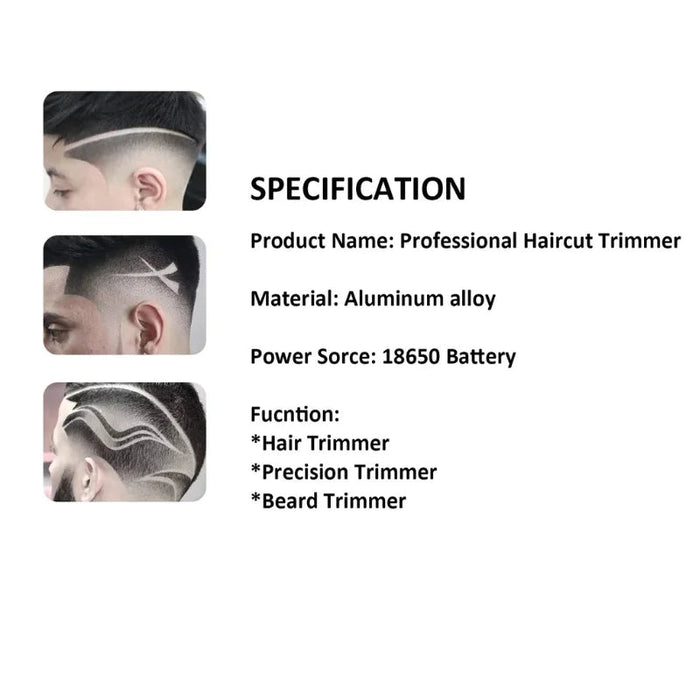 Oplaadbare professionele elektrische haarknipper - Precisie en comfort voor hairstyling - Bamboe groen - Bivakshop
