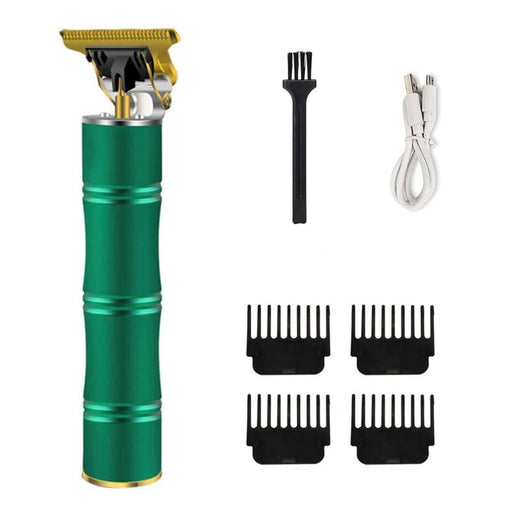 Oplaadbare professionele elektrische haarknipper - Precisie en comfort voor hairstyling - Bamboe groen - Bivakshop