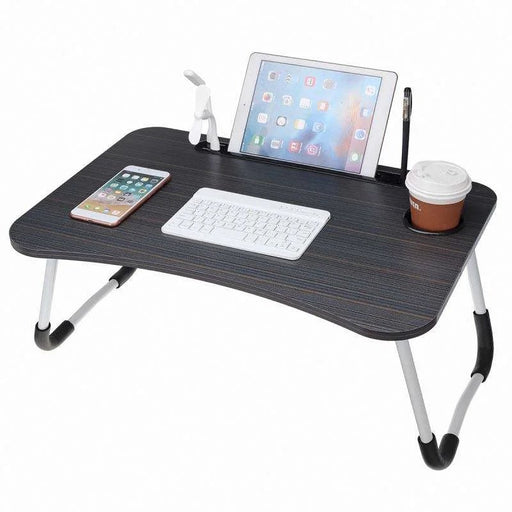 Opvouwbaar laptopbureau met beker- en tablethouder - Veelzijdige en ergonomische werkplek - Bivakshop