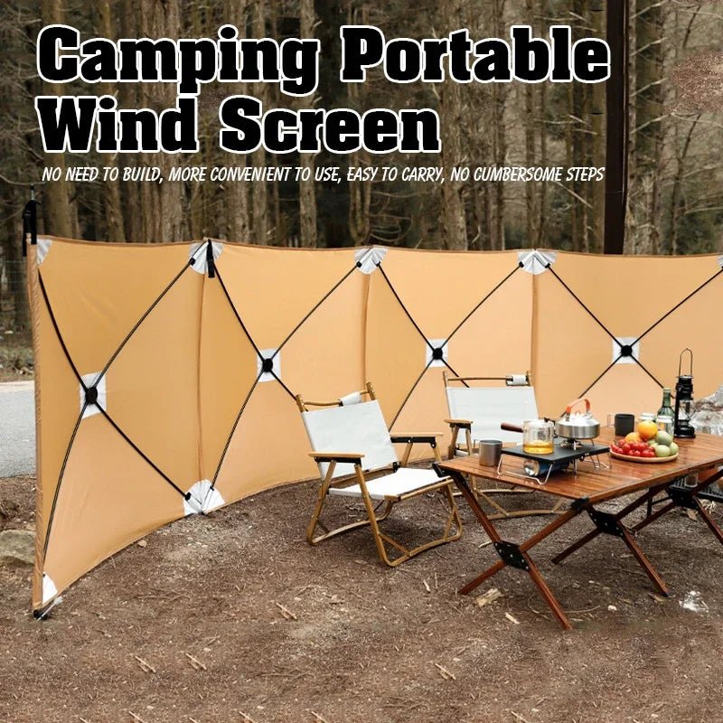 Opvouwbaar windscherm van 5,6 meter – Winddichte campingwand voor BBQ, picknick & strand - Bivakshop