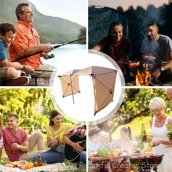 Opvouwbaar windscherm van 5,6 meter – Winddichte campingwand voor BBQ, picknick & strand - Bivakshop
