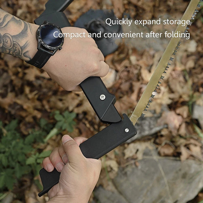 Opvouwbare 21 - inch Zaag met lange handgreep - Veelzijdige houtzaag - Voor kamperen & houtbewerking - Bivakshop