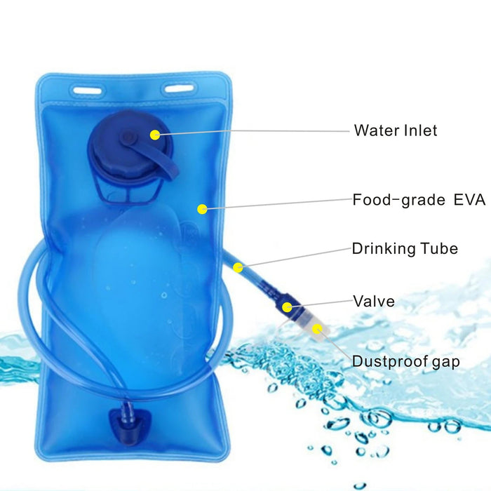 Opvouwbare 2L hydratatie waterzak – Eva lekvrije drinkzak met slang – Outdoor hiking & camping accessoire - Bivakshop