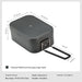 Opvouwbare aluminium lunchbox – Hittebestendig en compact voor outdoor & camping - Bivakshop