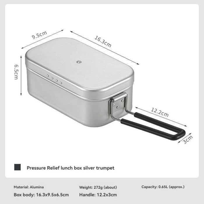 Opvouwbare aluminium lunchbox – Hittebestendig en compact voor outdoor & camping - Bivakshop