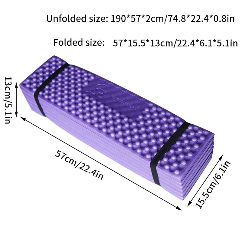 Opvouwbare campingmat – Ultralicht en waterdicht slaapmatje voor outdoor en reizen - Bivakshop