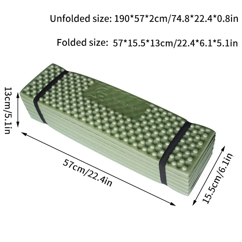 Opvouwbare campingmat – Ultralicht en waterdicht slaapmatje voor outdoor en reizen - Bivakshop