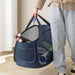 Opvouwbare horizontale wasmand – Ademend mesh met grote capaciteit - Voor thuisgebruik - Bivakshop