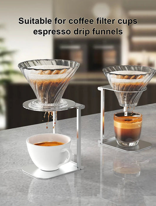 Opvouwbare koffiedruiphouder – Aluminium steun voor draagbare espressomachines - Bivakshop