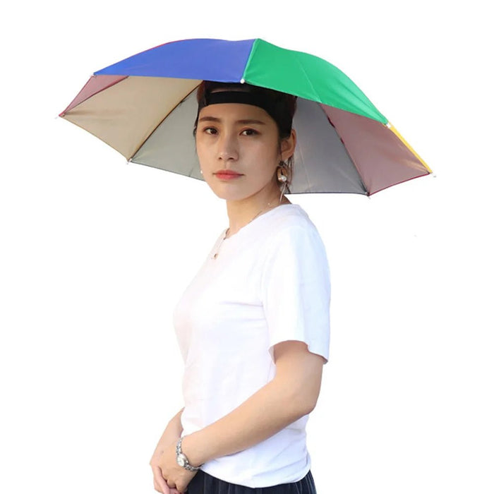 Opvouwbare parapluhoed – Handige zonne - en regenbescherming voor outdoor & vissen - Bivakshop
