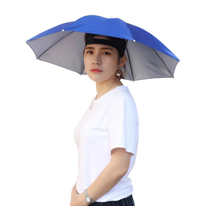 Opvouwbare parapluhoed – Handige zonne - en regenbescherming voor outdoor & vissen - Bivakshop