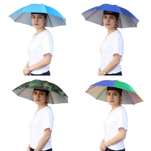 Opvouwbare parapluhoed – Handige zonne - en regenbescherming voor outdoor & vissen - Bivakshop
