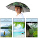 Opvouwbare parapluhoed – Handige zonne - en regenbescherming voor outdoor & vissen - Bivakshop