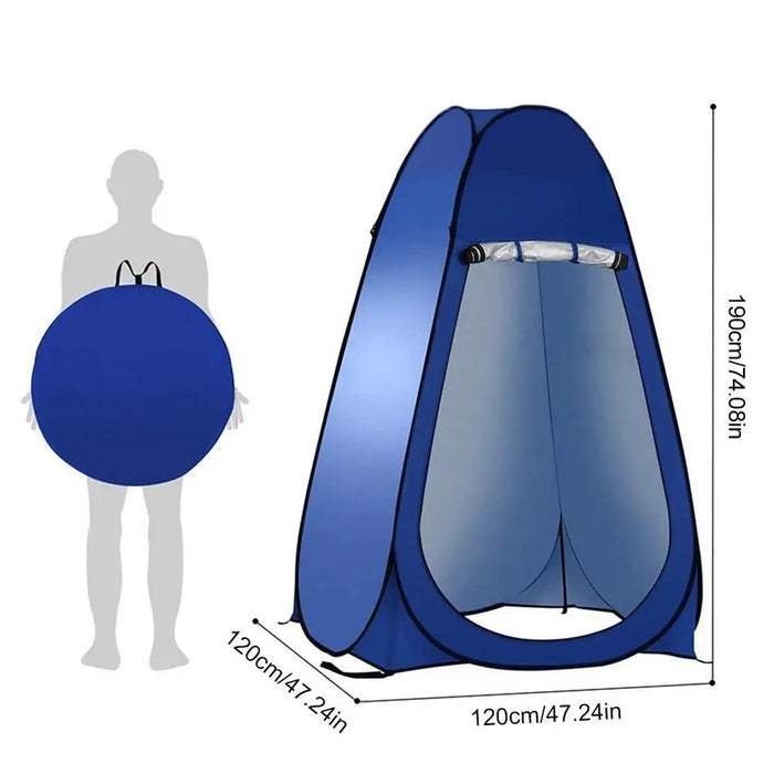 Opvouwbare pop - up privétent voor camping - Ruime omkleedruimte voor douchen & toilet - Bivakshop