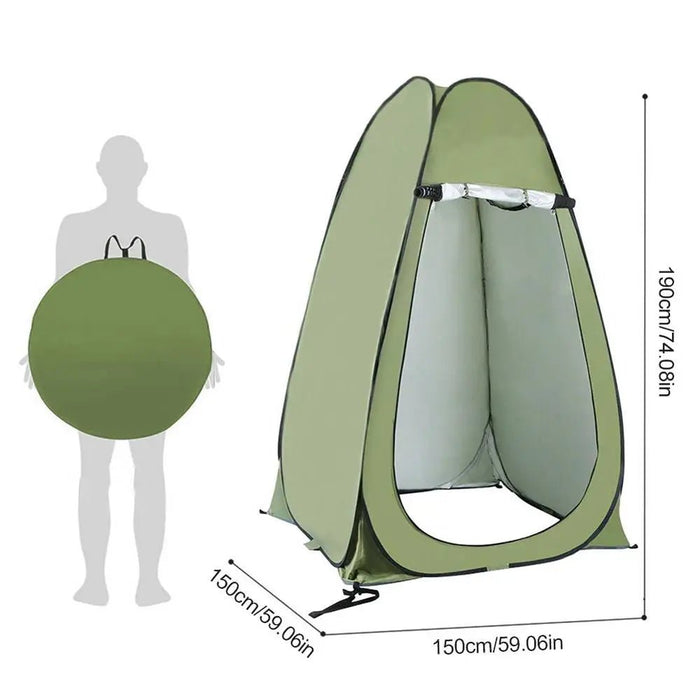 Opvouwbare pop - up privétent voor camping - Ruime omkleedruimte voor douchen & toilet - Bivakshop