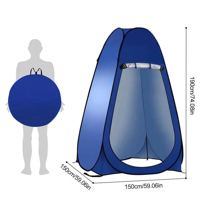 Opvouwbare pop - up privétent voor camping - Ruime omkleedruimte voor douchen & toilet - Bivakshop