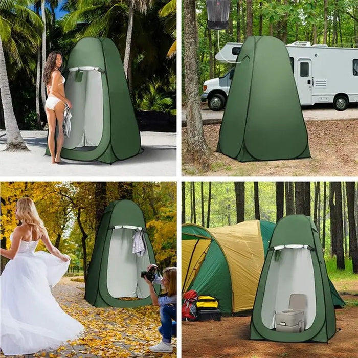 Opvouwbare pop - up privétent voor camping - Ruime omkleedruimte voor douchen & toilet - Bivakshop