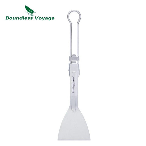 Opvouwbare titanium spatel – ultralicht & duurzaam - Bivakshop