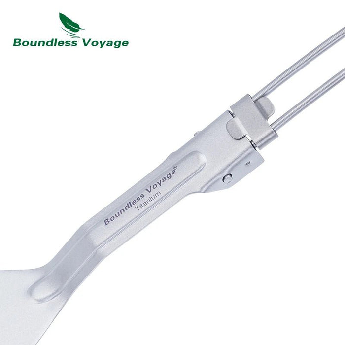 Opvouwbare titanium spatel – ultralicht & duurzaam - Bivakshop